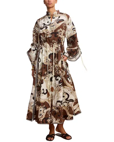 Amina Glam Midi Dress In Multi
