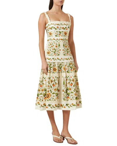 Amina Glam Midi Dress In Green