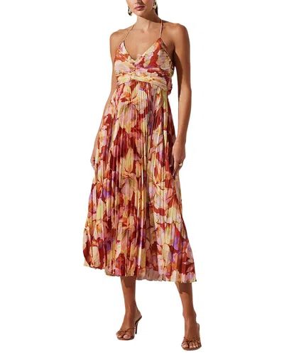 Amina Glam Midi Dress In Multi
