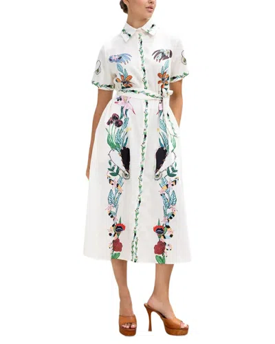 Amina Glam Midi Dress In Multi