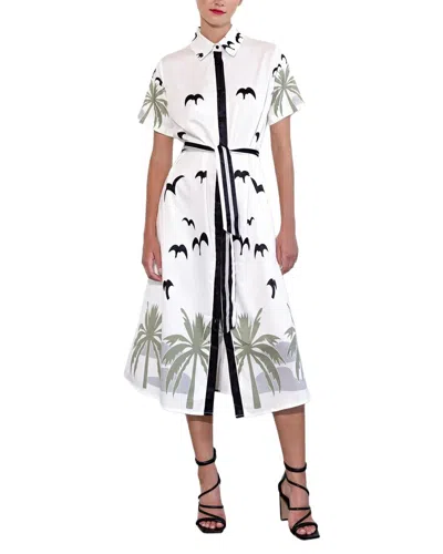 Amina Glam Midi Dress In Multi