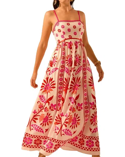 Amina Glam Midi Dress In Multi