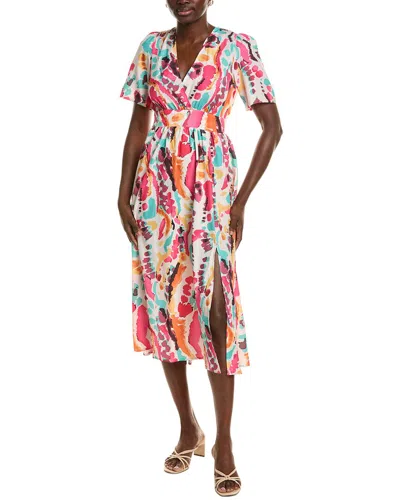 Amina Glam Midi Dress In Multi