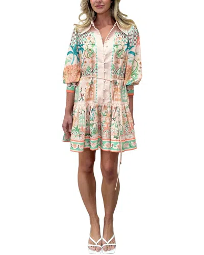 Amina Glam Midi Dress In Neutral