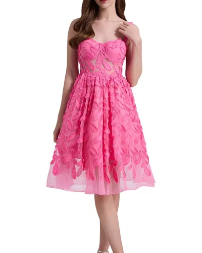 Amina Glam Mini Dress In Pink