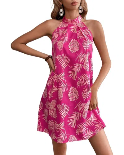 Amina Glam Mini Dress In Pink