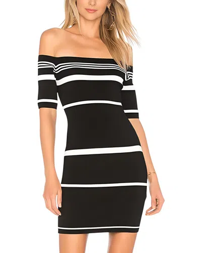Amina Glam Mini Dress In Black