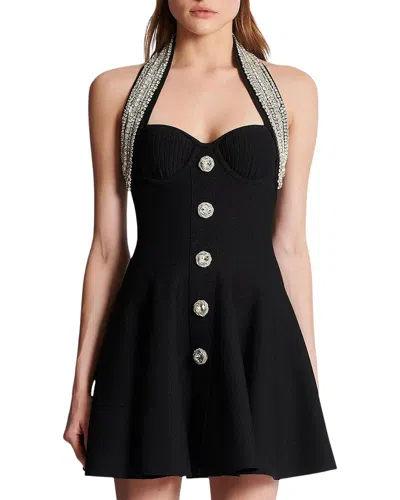 Amina Glam Mini Dress In Black