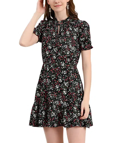 Amina Glam Mini Dress In Black