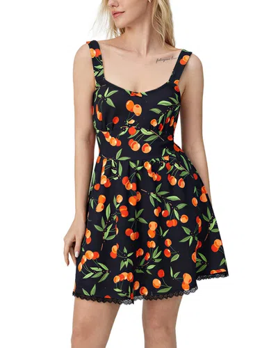 Amina Glam Mini Dress In Black