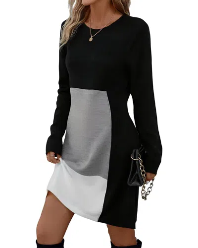 Amina Glam Mini Dress In Black