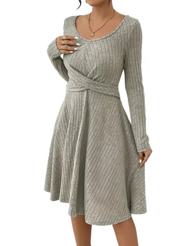 Amina Glam Mini Dress In Grey