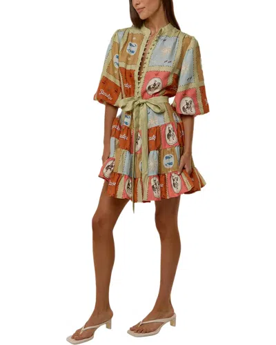 Amina Glam Mini Dress In Multi