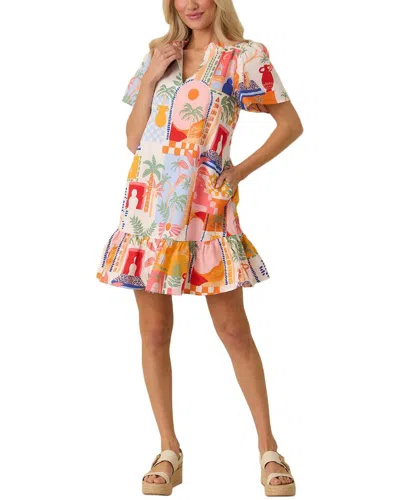 Amina Glam Mini Dress In Multicolor