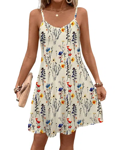 Amina Glam Mini Dress In White