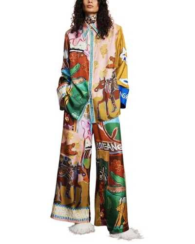 Amina Glam Shirt & Pant Set In Multi