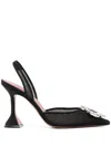 Amina Muaddi Women's Begum Mesh Slingback Pumps In Black