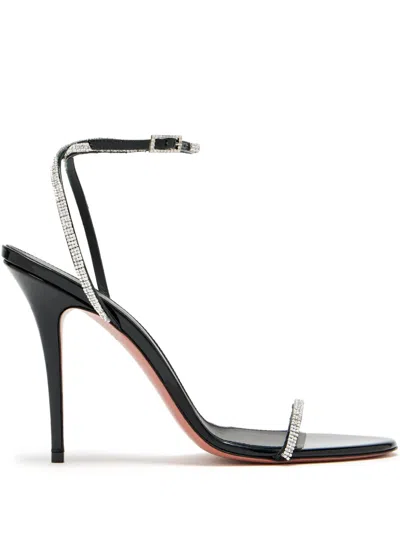 Amina Muaddi 105mm Diamante Sandals