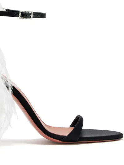 Amina Muaddi 105mm Jerry Sandals In Black