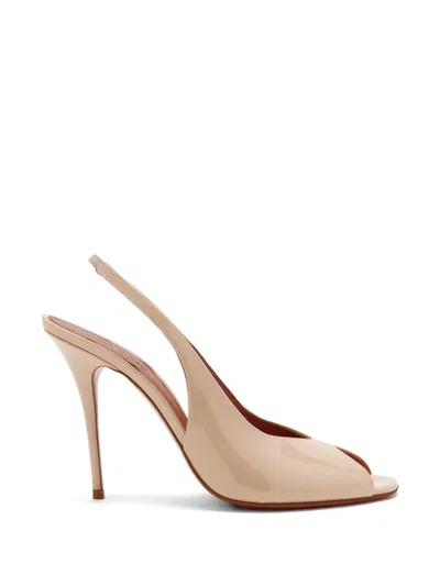 Amina Muaddi 105mm Kristina Heeled Mules In Multi