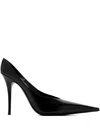 Amina Muaddi 105mm Leather Pumps