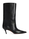 Amina Muaddi Fiona 60mm Leather Boots In Black
