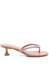 Amina Muaddi 45mm Gigi Crystal-embellished Sandals