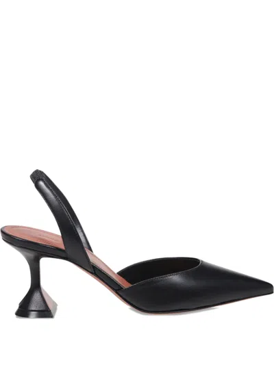 Amina Muaddi 70mm Holli Slingback Pumps In Black