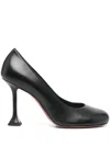 Amina Muaddi Women Iris Pump 95 Nappa Black 95 Mm Mini In Black