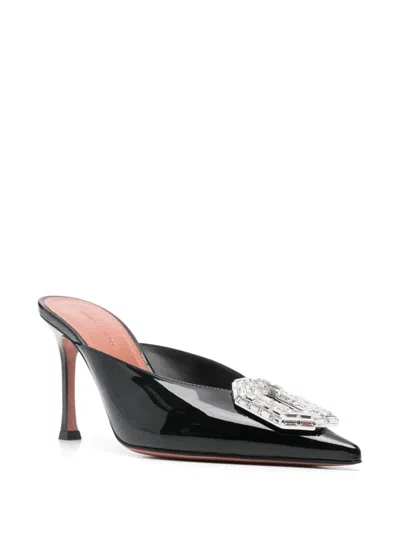 AMINA MUADDI 90MM CAMELIA MULES