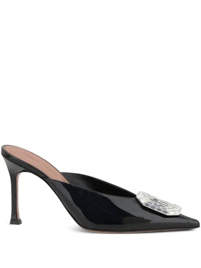 AMINA MUADDI 90MM CAMELIA MULES