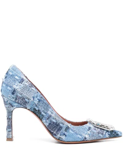AMINA MUADDI 90MM CAMELIA PUMPS