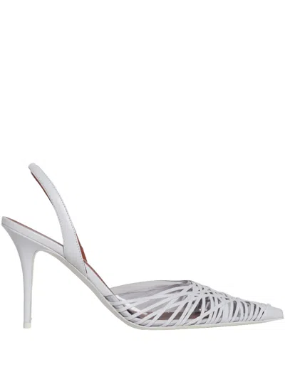 Amina Muaddi 90mm Lori Strappy Pointed-toe Slingback Pumps