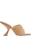 Amina Muaddi 90mm Taylor Sandals In Neutral