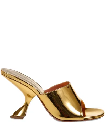 Amina Muaddi 90mm Taylor Sculpted-heel Sandals