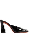 Amina Muaddi 95mm Charlotte Mules In Black