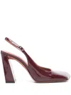 Amina Muaddi Women's Charlotte Slingback Dã©col Pumps In Red