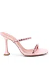 Amina Muaddi 95mm Gigi Sandals In 粉色