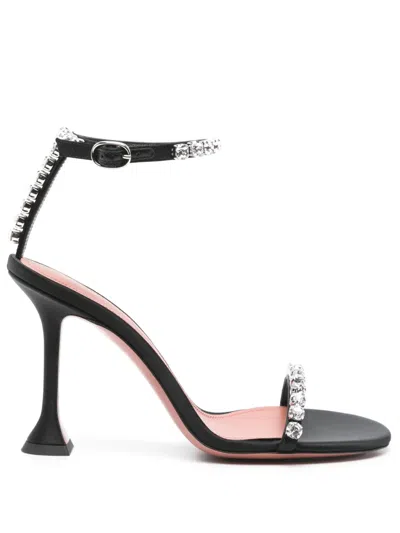 Amina Muaddi 95mm Gigi Sandals In Black