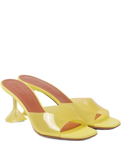 Amina Muaddi 95mm Lupita Glass Sandals