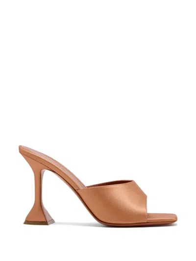 Amina Muaddi Lupita Slide Sandal In Brown