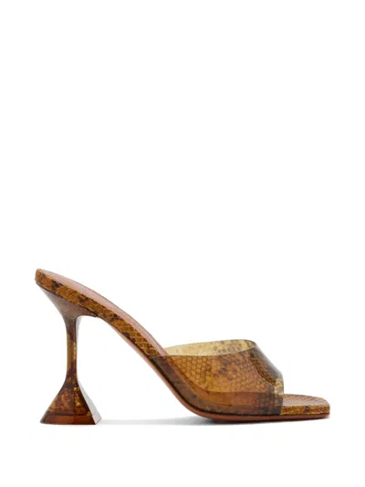 Amina Muaddi 95mm Lupita Mules In Gold