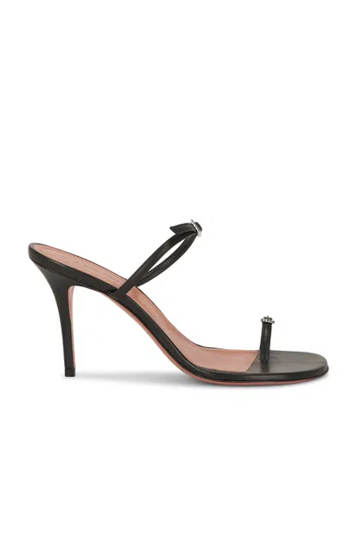 Amina Muaddi Adut 90 Thong Sandal In Black