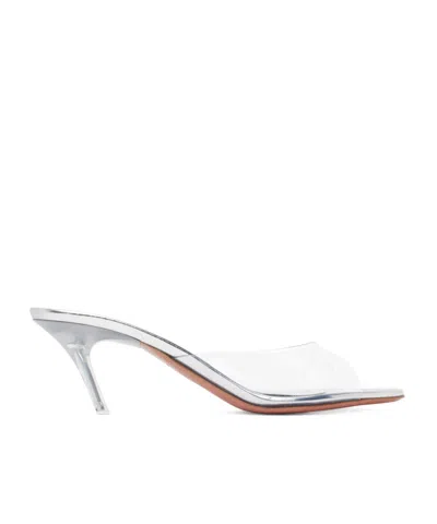 Amina Muaddi Transparent Alexa Glass 60 Heeled Sandals