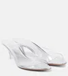 Amina Muaddi Alexa Slip-on Sandals In White