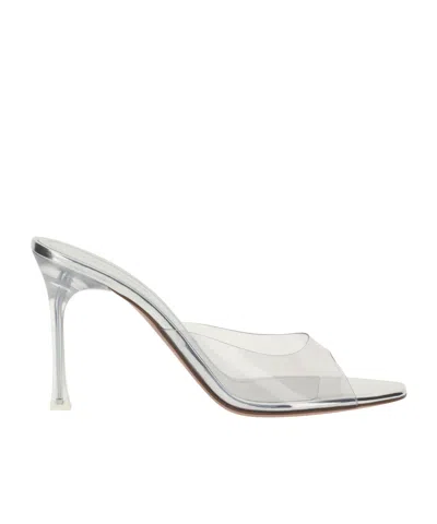 Amina Muaddi Alexa Glass Slipper Pvc Transparent 95 M