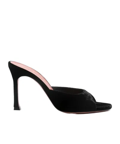 Amina Muaddi Alexa High-heel Mules In Black