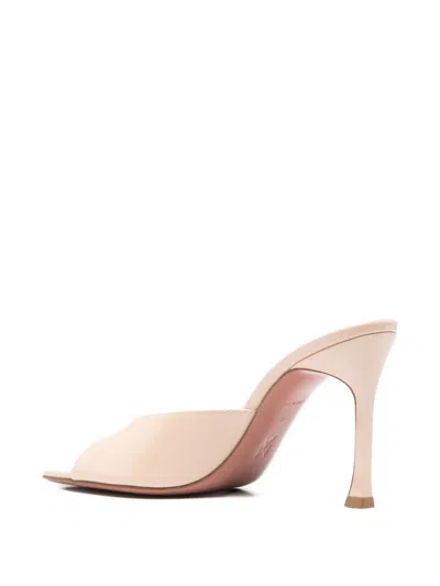 Amina Muaddi Alexa Mule In Beige