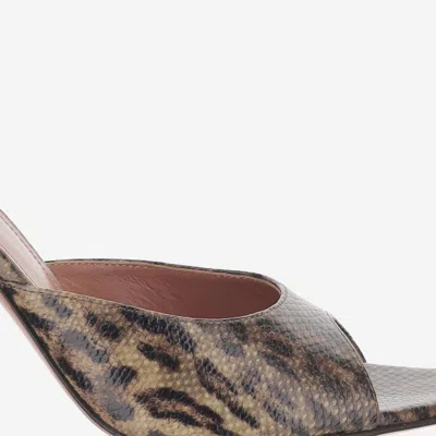Amina Muaddi Alexa Mule In Multicolor