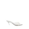 Amina Muaddi Alexa Slip-on Sandals In White